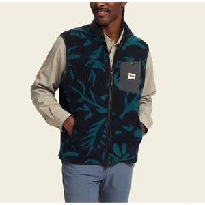 Howler Bros Chisos Fleece Sherpa‎ Vest Mens Large Navy NWT Gorpcore Western